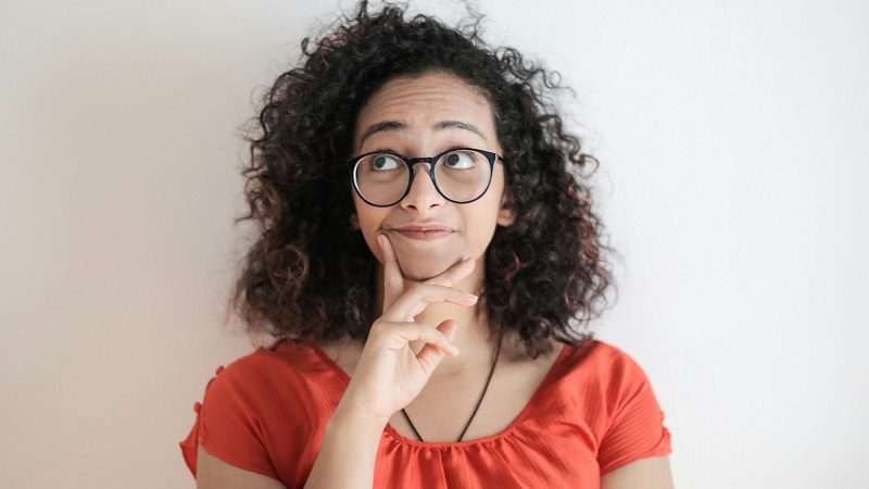 Woman thinking about the legal advice given to her