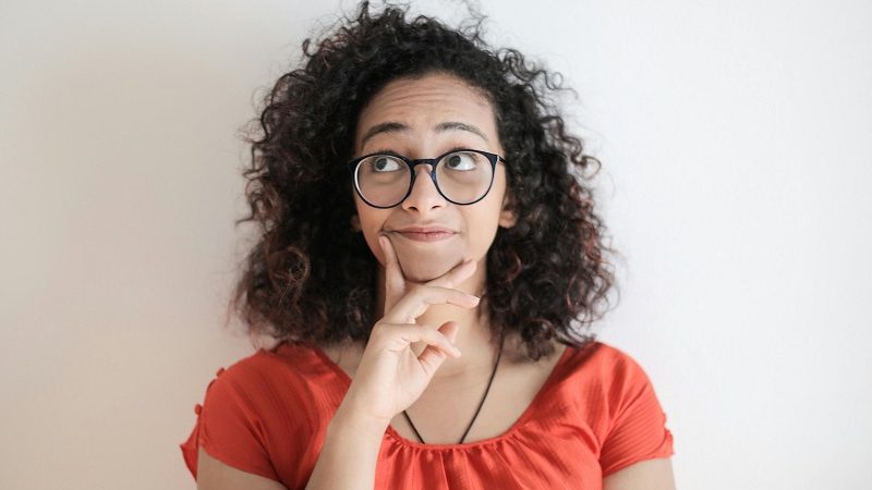 Woman thinking about making a quiet trust