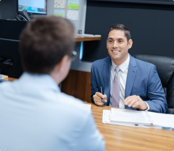 An Estate Planning Lawyer consults with his client